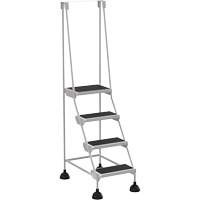 &eacute;chelles Stop-Step, 4 marches, Largeur de la marche 16", Hauteur de la plateforme 38-3/16", Acier Kelford