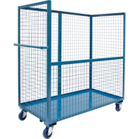 Chariot grillag&eacute; pour transport , Acier, 30" x 55" x 72", Capacit&eacute; 2400 lb Kelford