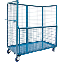 Chariot grillag&eacute; pour transport , Acier, 30" x 55" x 72", Capacit&eacute; 2400 lb Kelford