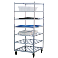 Shelf Cart, 7 Tiers, 28-1/2" W x 69" H x 32" D, 525 lbs. Capacity MO461 | Kelford