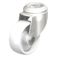 Roulette en nylon acier inoxydable, Pivotant, Diam&egrave;tre 3-1/8" (79,5 mm), Capacit&eacute; 265 lb (120 kg) Kelford