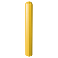 Ribbed Bollard Cover, 4" Dia. x 56" L, Yellow Kelford