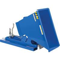 Self-Dumping Hopper, Steel, 1/3 cu.yd., Blue Kelford