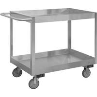 Industrial Grade Shelf Cart, 2 Tiers, 18-1/8" W x 35" H x 36" D, 1200 lbs. Capacity MO992 | Kelford