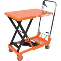 Hydraulic Scissor Lift Table, 27-1/2" L x 17-3/4" W, Steel, 330 lbs. Capacity Kelford