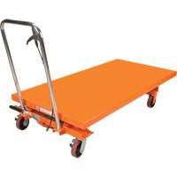 Hydraulic Scissor Lift Table, 63" L x 31-1/2" W, Steel, 1100 lbs. Capacity MP009 | Kelford