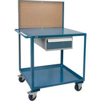 Mobile Service Cart, 2 Tiers, 24" W x 57" H x 40" D, 1200 lbs. Capacity MP084 | Kelford