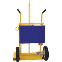 Chariot pour chalumeau et bouteille &agrave; gaz, Roues Rempli de mousse, Base de 24" la x 19-1/2" lo, 500 lb Kelford