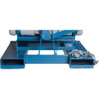 Self-Dumping Hopper, Polyethylene, 5/8 cu.yd., Grey Kelford