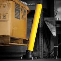 SlowStop<sup>®</sup> Drilled Flexible Rebounding Bollards, Steel, 42" H x 6" W, Yellow MP187 | Kelford