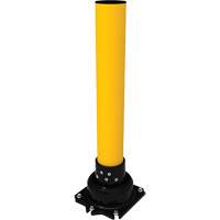 SlowStop<sup>®</sup> Flexible Rebounding Bollard, Steel, 42" H x 6" W, Yellow MP185 | Kelford