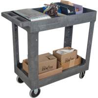 Chariot utilitaire pour l'entretien, 2 tiers, 16-1/2" x 32-1/2" x 34-1/2", Capacit&eacute; 550 lb Kelford
