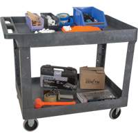 Chariot utilitaire pour l'entretien, 2 tiers, 24-5/8" x 32-1/2" x 40", Capacit&eacute; 550 lb Kelford