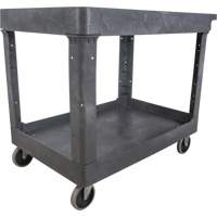 Chariot utilitaire pour l'entretien, 2 tiers, 24-5/8" x 32-1/2" x 40", Capacit&eacute; 550 lb Kelford