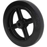 Mold-On Rubber Wheel, 10" (254 mm) Dia. x 2" (50.8 mm) W, 948 lbs. (430 kg) Capacity Kelford