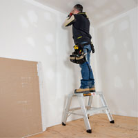 Portable Work-Stand Saw Horse, Aluminum Frame, 12-1/4" D x 24" H Kelford