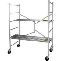 Portable Alu Series Scaffold, Aluminum Frame, 29" D x 72" H Kelford