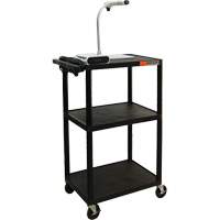 Chariot utilitaire &eacute;lectrique, 3 tiers, 24" x 42" x 18", Capacit&eacute; 300 lb Kelford