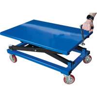 Manual Scissor Lift Table, 37-3/8" L x 23-5/8" W, Steel, 660 lbs. Capacity Kelford