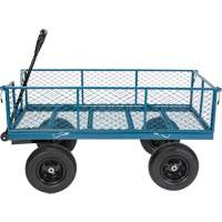Wagon avec c&ocirc;t&eacute;s rabattables, 24" la x 48" la x Capacit&eacute; 800 lb Kelford