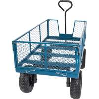 Wagon avec c&ocirc;t&eacute;s rabattables, 24" la x 48" la x Capacit&eacute; 800 lb Kelford