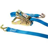 Ratchet Strap, J-Hook, 13' W x 1" L, 167 lbs. (76 kg) Working Load Limit Kelford