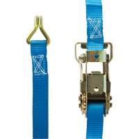 Ratchet Strap, J-Hook, 13' W x 1" L, 167 lbs. (76 kg) Working Load Limit Kelford