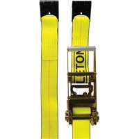 Tendeur d'arrimage pour treuil, Crochet plat, 30' , 3" , Charge d'utilisation max. 5400 lb (2449 kg) Kelford