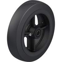Roue en caoutchouc noir sur noyau en fonte Kelford