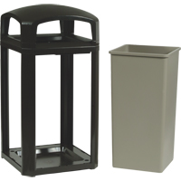 Landmark Series&reg; Classic Container Frame With Rigid Liner, Plastic, 50 US gal. Kelford