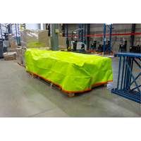 B&acirc;che tiss&eacute;e robuste haute visibilit&eacute;, Poly&eacute;thyl&egrave;ne, Vert/Orange, 16' x 20' x 12 mils Kelford
