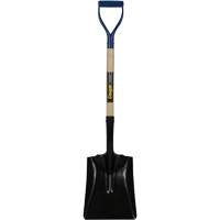 Square Point Shovel, Hardwood, Tempered Steel Blade, D-Grip Handle, 41-1/2" Long Kelford