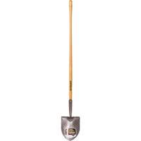 Round Point Shovel, Forged Steel Blade, Hardwood, Straight Handle Kelford