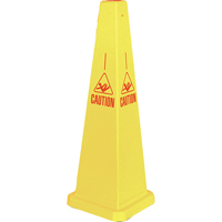 "Caution" Lamba Traffic Cones, English with Pictogram Kelford