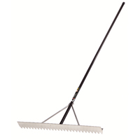 Pro Asphalt Rake, 36" W, Aluminum Blade, 28 Tines Kelford