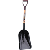 Grain & Coal Scoop Shovel, Wood, Tempered Steel Blade, D-Grip Handle, 27-3/4" Length Kelford