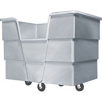 Jumbo Starcart™ Box Truck, Polyethylene, 65" L x 45" W x 54" H, 60 cu. ft. Volume, 1500 lbs. Capacity NG957 | Kelford