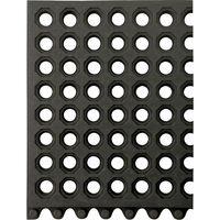 Tapis 24/Seven, Caoutchouc, 3' la c, 3' lo, 5/8" &eacute;paisseur, Noir Kelford