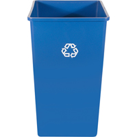 Contenant pour poste de recyclage, Vrac, Plastique, 35 gal. US NH779 | Kelford
