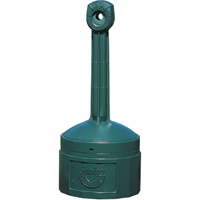 Smoker’s Cease-Fire<sup>®</sup> Cigarette Butt Receptacle, Free-Standing, Plastic, 4 US gal. Capacity, 38-1/2" Height NI695 | Kelford