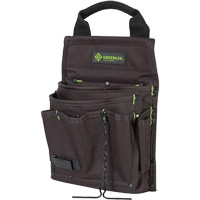 Sac &agrave; outils, Nylon, 7 pochettes, Noir Kelford