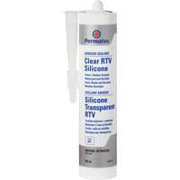 Clear RTV Adhesive Sealant, 300 ml, Cartridge, Clear NIR843 | Kelford
