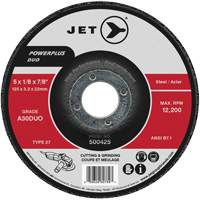 A30DUO POWERPLUS DUO Cutting/Grinding Wheel, 6" x 1/8", 7/8" Arbor, Type 27 Kelford