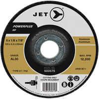 Meule &agrave; tronçonner POWERPLUS NF AL30, 5" x 1/8", Arbre de 7/8", Type 27, 12 200 Tr/min Kelford