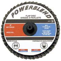Disque &agrave; lamelles &agrave; rouler POWERBLEND, 2" x Type R, Grain Z120, Alumine de zirconium Kelford