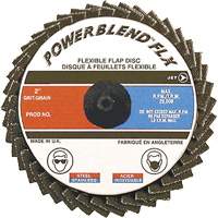 Disque &agrave; lamelles &agrave; rouler Powerblend FLX, 3" x Grain 120, Alumine de zirconium Kelford