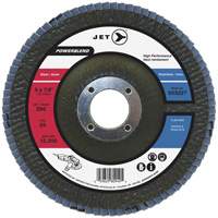 Disque &agrave; lamelles POWERBLEND, 4-1/2" x 7/8", Type 29, Grain Z80, Alumine de zirconium Kelford