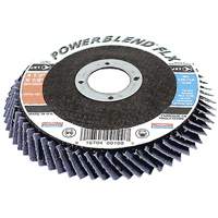 Disque &agrave; lamelles flexible PowerBlend FLX, 4-1/2" x 7/8", Type 27, Grain Z60, Alumine de zirconium Kelford