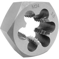 SAE Hex Die, 1" Dia., 6 mm Thread, Alloy Steel Kelford