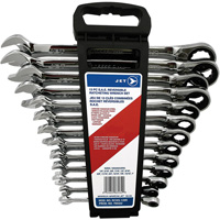 Long Pattern Reversible Wrench Set, Ratcheting Combination, 13 Pieces, Imperial Kelford
